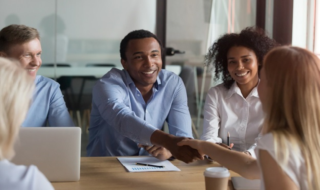 portrait of family standing together